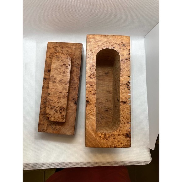 Birds Eye Maple Wood Trinket Box Handmade By Maple Leaf Studio Unique Design - Picture 3 of 6